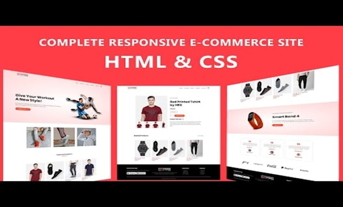 Design a ui ux , psd to html and website template by Parth_satyam | Fiverr