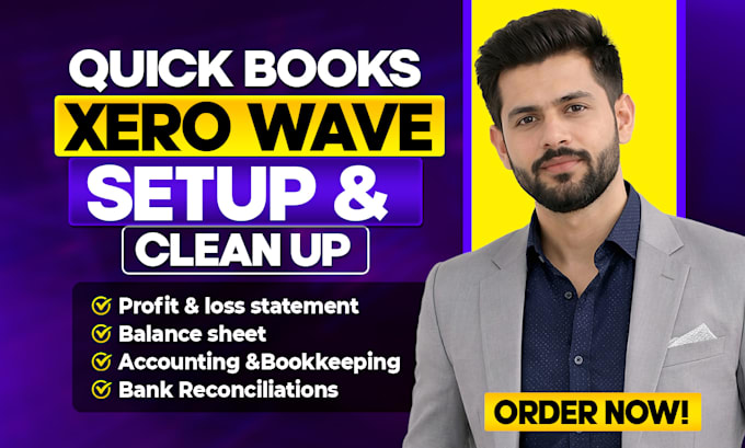 do bookkeeping, quickbooks cleanup, bank reconciliation xero and wave