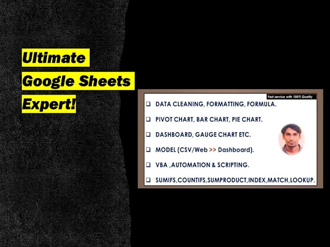 be your ultimate google sheets expert