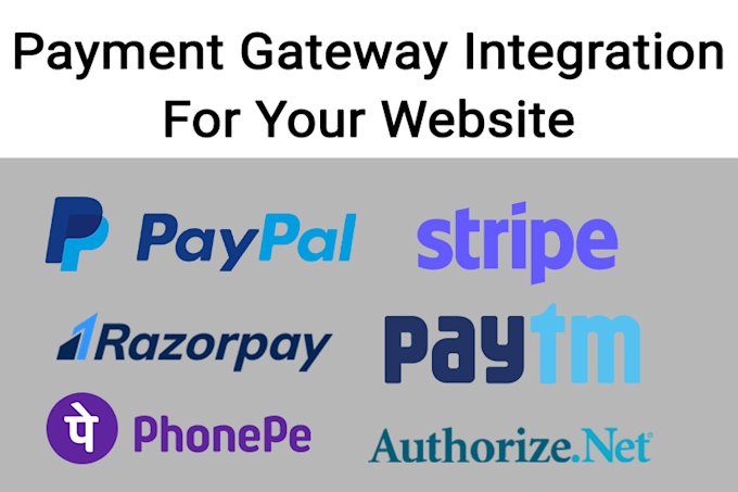 integrate any kind of payment gateway
