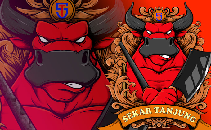 make a drawing animal illutration for your mascot logo