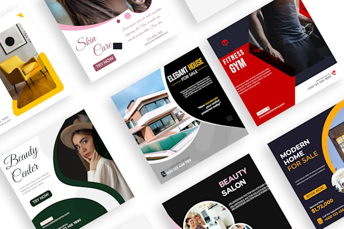 design eye catching postcard for real estate, events, or business