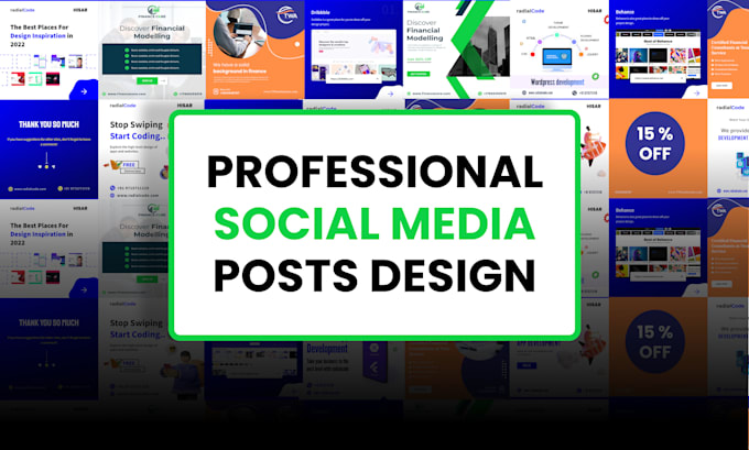 design instagram twitter posts and banners for your business
