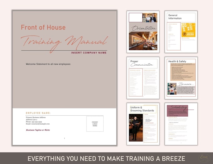 create your new training manual