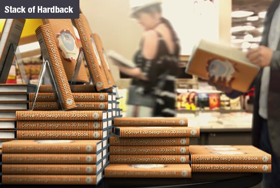 create a 3d book at bookstore