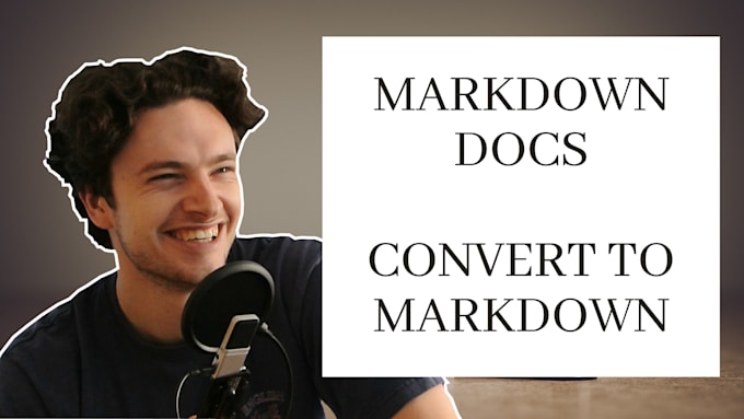 create your documentation or content in markdown