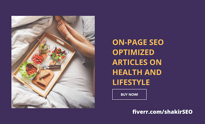 write on page SEO optimized articles on health and lifestyle
