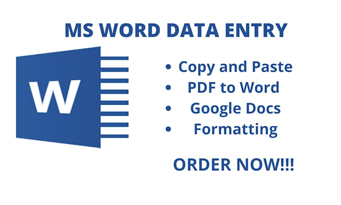Do any type of typing work using ms word by Rijaakmal | Fiverr