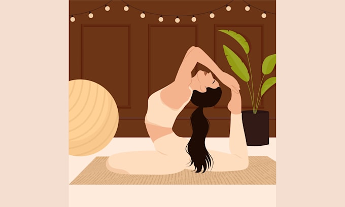 create flat minimalist vector illustrations