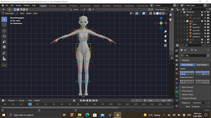 Rig your 3d character in blender by Mudassar3d | Fiverr