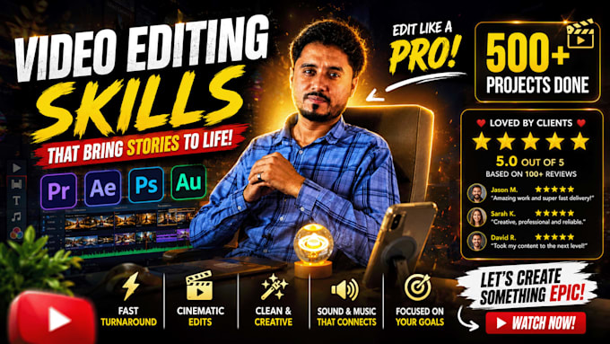 do expert and professional video editing