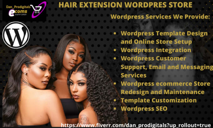 Hair wig deals wordpress theme