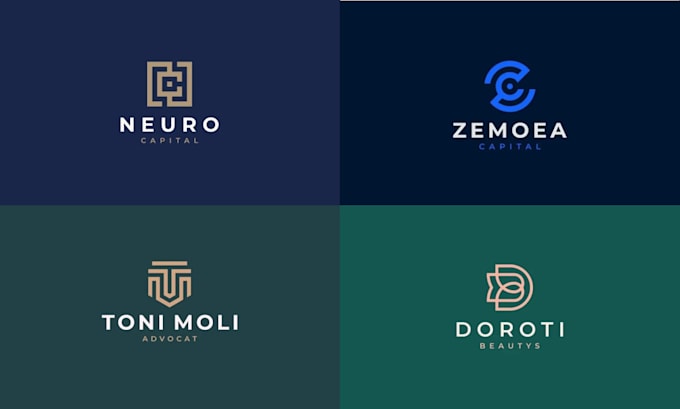 design an eye catchy business logo with a presentation