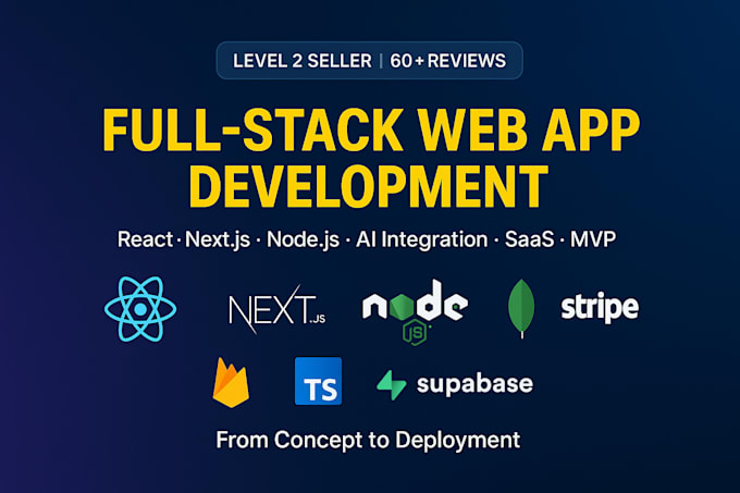 develop full stack web application with react nextjs firebase and ai integration