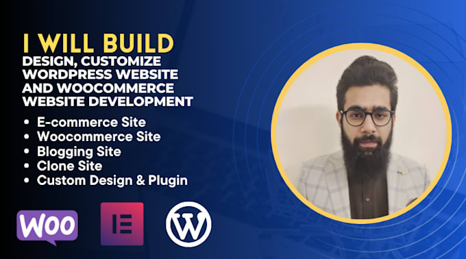 build, design, customize wordpress website and woocommerce website development