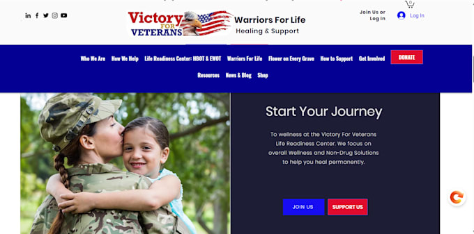 create update nonprofit website on wix or duda
