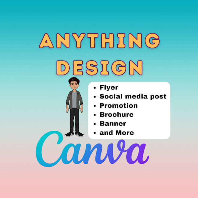 Design flyer, poster, banner, social media post and more in canva by ...
