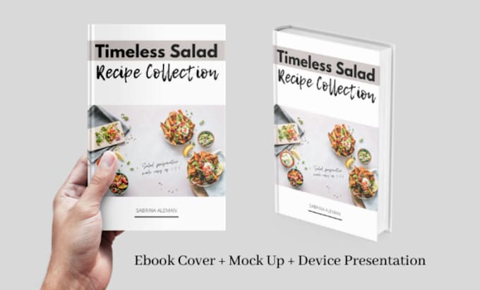 design a catchy ebook cover, mock up and device presentation