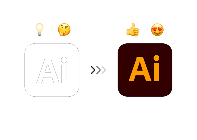 draw, finalize idea or sketch a logo or any other graphics in adobe illustrator