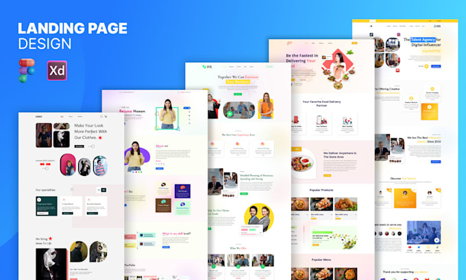 Do professional ui ux landing page and web template design by Rejunaxd ...