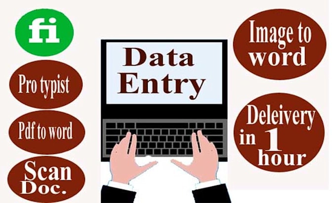 do data entry operations and any typing job for you in 8 hour