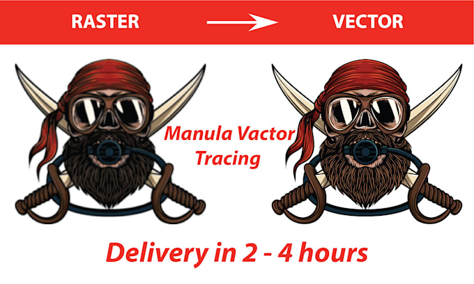 do manual vector tracing remake logo vectorize image in 3hrs