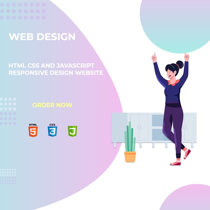 Design a website with html css and javascript by Akbarra | Fiverr