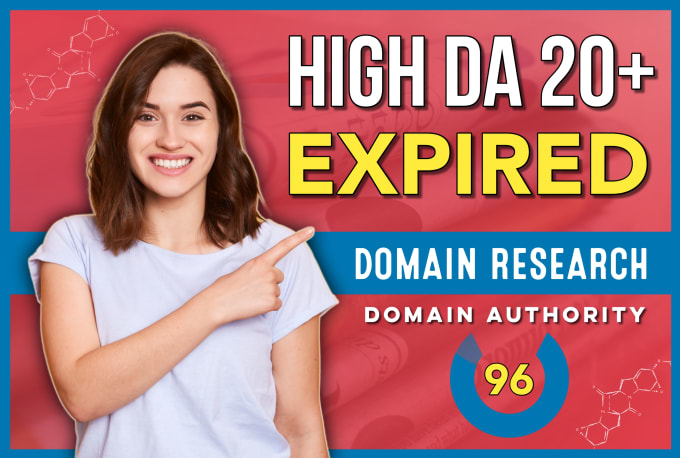 Hire a freelancer to find expired domain high da 20 metrics
