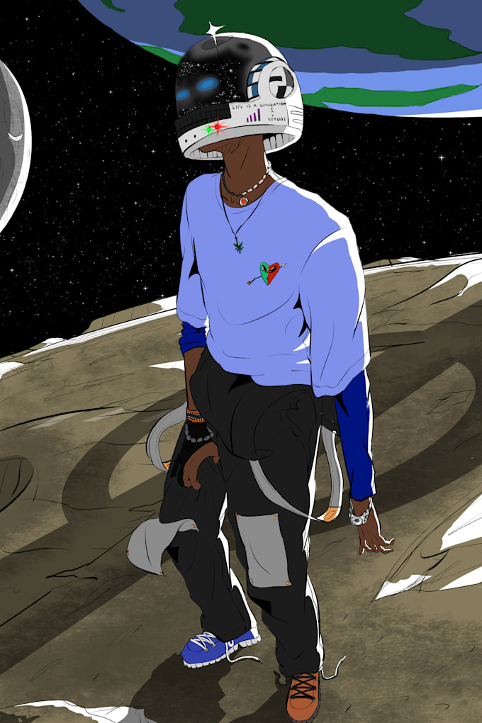 illustrate a cover album art for you