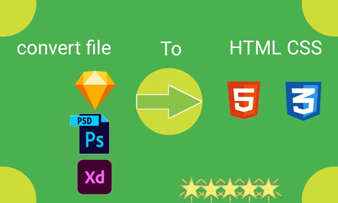 change  and convert psd to responsive html website