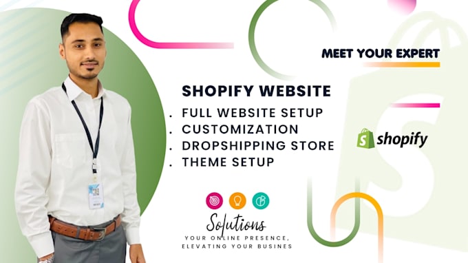 design stunning shopify website, shopify dropshipping store