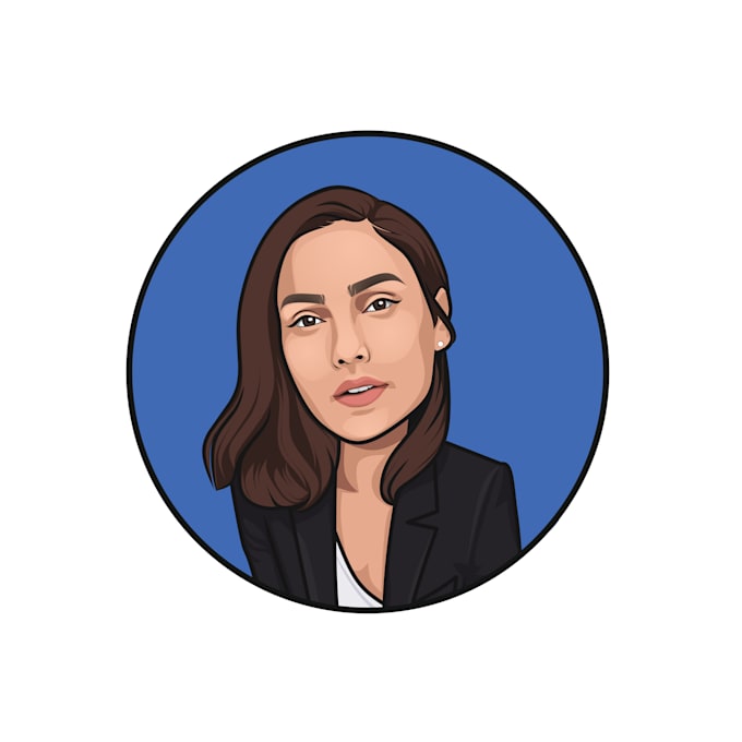 draw cartoon avatar , caricature from photo