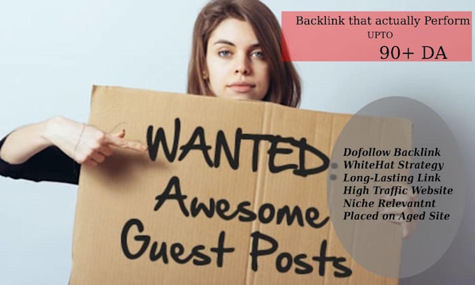build SEO backlinks through high da guest posts high authority link build