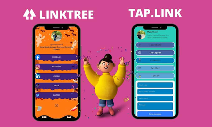 setup and customize linktree landing page with in one hour