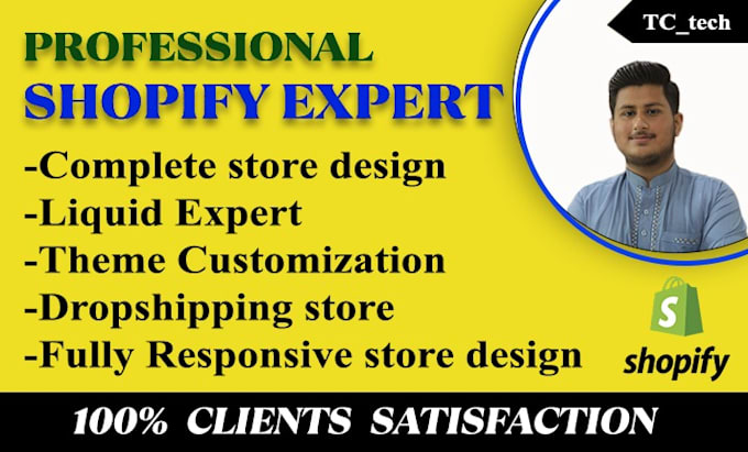 be your shopify expert, shopify developer, shopify theme customization