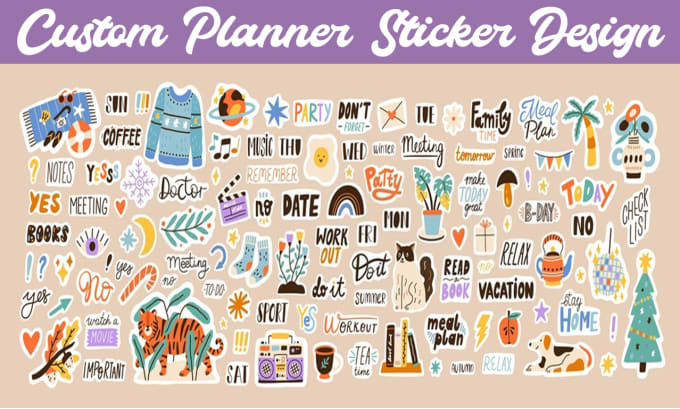 Printable Journaling Sticker Kit Coffee and Books Journal Stickers