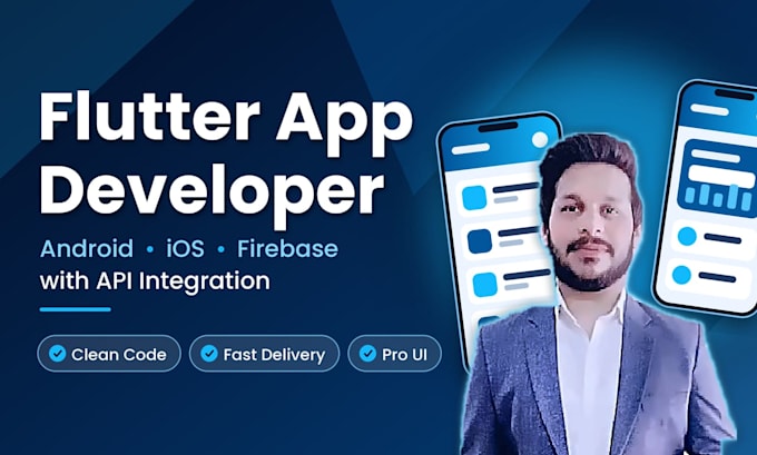 be your flutter developer and build android ios flutter app with firebase