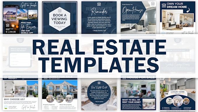 provide real estate templates in canva
