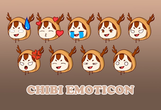 draw basic cute emotes and animated cute emotes