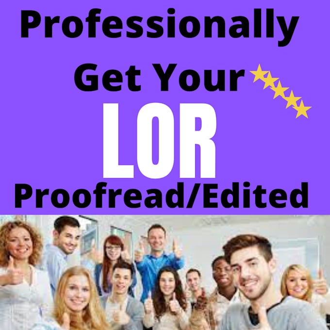 proofread edit improve your recommendation letter