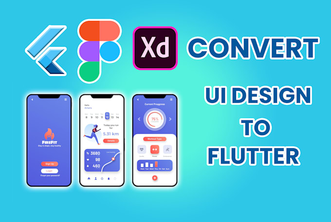 Convert your ui design to a flutter app by Unique_thinker | Fiverr image.