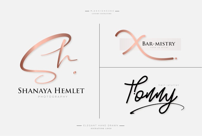 design luxury unique signature logo