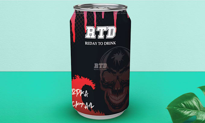 design artwork for your energy drink, beer, soda, can design