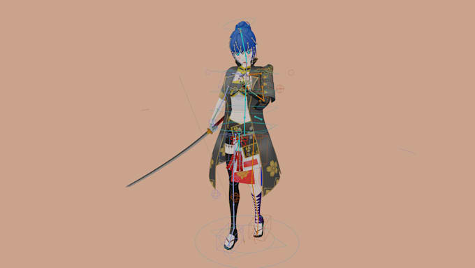 rig any 3d models with perfect weight paint