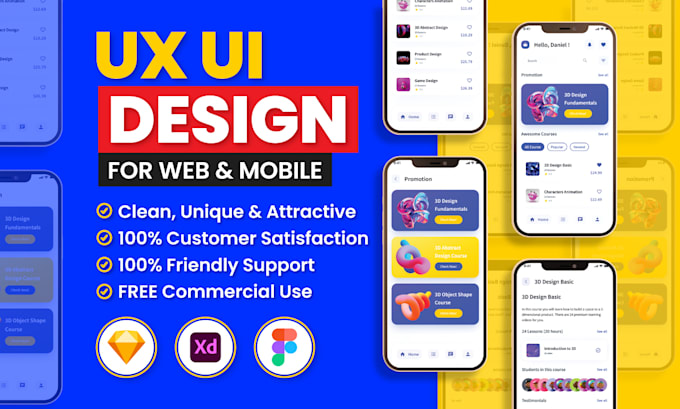 Create professional wireframes, ui ux design, prototype and mockups by ...