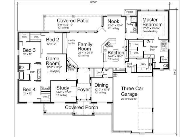 draft architectural floorplans in autocad and revit,sketchup,draftman