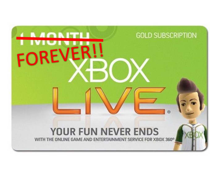 teach you how to get unlimited Xbox Live Gold FREE