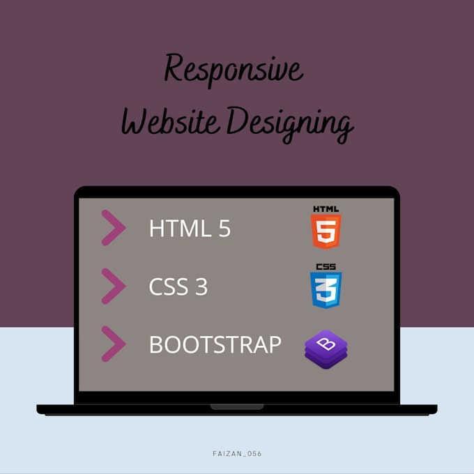 Make responsive webdesign using html5, css3 and bootstrap by Faizan_056 ...