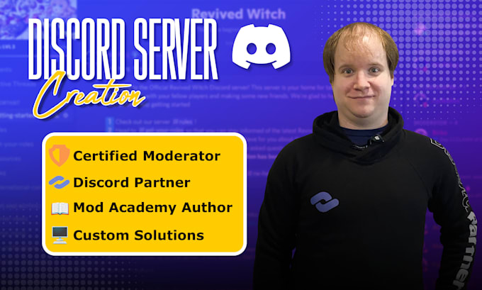 create a professional discord community server for your business or project
