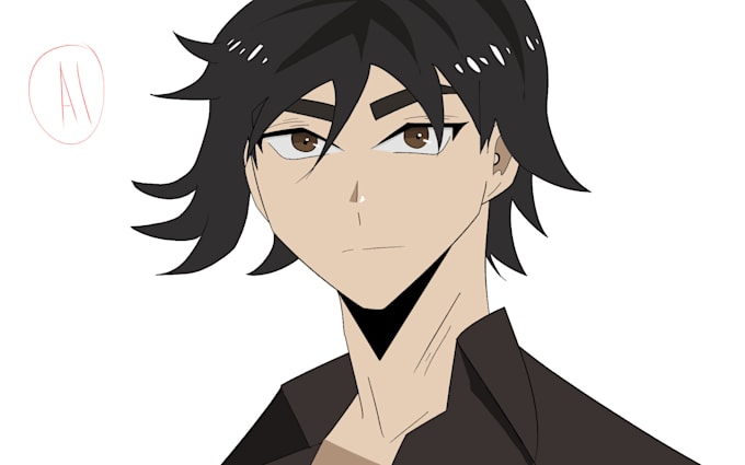 do 2d character animation, gif frame by frame in traditional 2d anime style